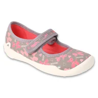 Buty dla dziewczynek - Befado obuwie dziecięce 114X548 szare - miniaturka - grafika 1