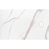 Brodziki prysznicowe - Rea Brodzik prysznicowy Magnum CARRARA WHITE 80x100 - miniaturka - grafika 1