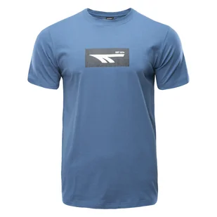 Męska Koszulka z krótkim rękawem HI-TEC AMILO M000261629 – Granatowy - Koszulki męskie - miniaturka - grafika 1