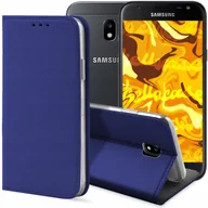 Etui i futerały do telefonów - ETUI Z KLAPKĄ DO SAMSUNG GALAXY J3 2017 GRANATOWE ZAMYKANE MAGNETYCZNE CASE - miniaturka - grafika 1