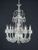 Lampy sufitowe - Żyrandol kryształowy pałacowy 10-ramienny - Elite Bohemia - miniaturka - grafika 1