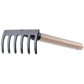 Grabie i motyki - Grabki ogrodowe metalowe 33 cm, czarne - miniaturka - grafika 1