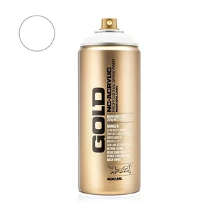 Farba w sprayu Montana GOLD 400 ml - Shock White - Farby i media malarskie - miniaturka - grafika 1