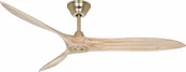 Wentylatory sufitowe - Energooszczędny wentylator sufitowy z pilotem Eco Airscrew 152 cm szczotkowany mosiądz / naturalne drewno - miniaturka - grafika 1