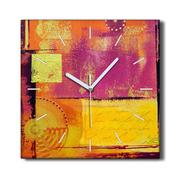 Zegary - Zegar canvas ścienny 30x30 Abstrakcja prostokąty, Coloray - miniaturka - grafika 1