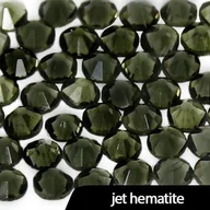 Ozdoby do paznokci - Cyrkonie do paznokci szklane SS3 Jet Hematite 50 szt - miniaturka - grafika 1