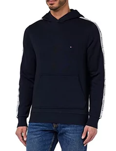 Tommy Hilfiger Męska bluza z kapturem Prep Tape, Pustynne niebo, XS - Bluzy męskie - miniaturka - grafika 1