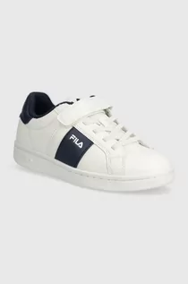 Buty dla dziewczynek - Fila sneakersy dziecięce CROSSCOURT LINE velcro kolor granatowy - grafika 1