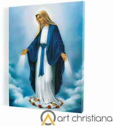 Matka Boża Niepokalana - obraz religijny na płótnie canvas - Ikony i obrazy sakralne - miniaturka - grafika 1