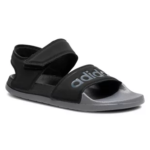 Adidas Sandały adilette Sandal FY8649 Cblack/Cwhite/Cblack - Buty dla chłopców - miniaturka - grafika 1