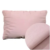 Poszewki na poduszki - Poszewka Bawełna 50 x 80 Jednolita Ola Brudny Róż - miniaturka - grafika 1