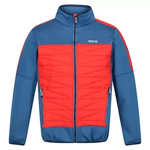 Regatta Męska kurtka trekkingowa Clumber II hybrydowa wodoodporna - czarna, Dynastia niebieski/ognista czerwień, L - Kurtki męskie - miniaturka - grafika 1