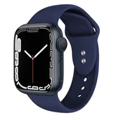 Akcesoria do smartwatchy - Apple Crong Pasek Crong Liquid Band do Watch 42/44 mm granatowy CRG-44LQB-MBL - miniaturka - grafika 1