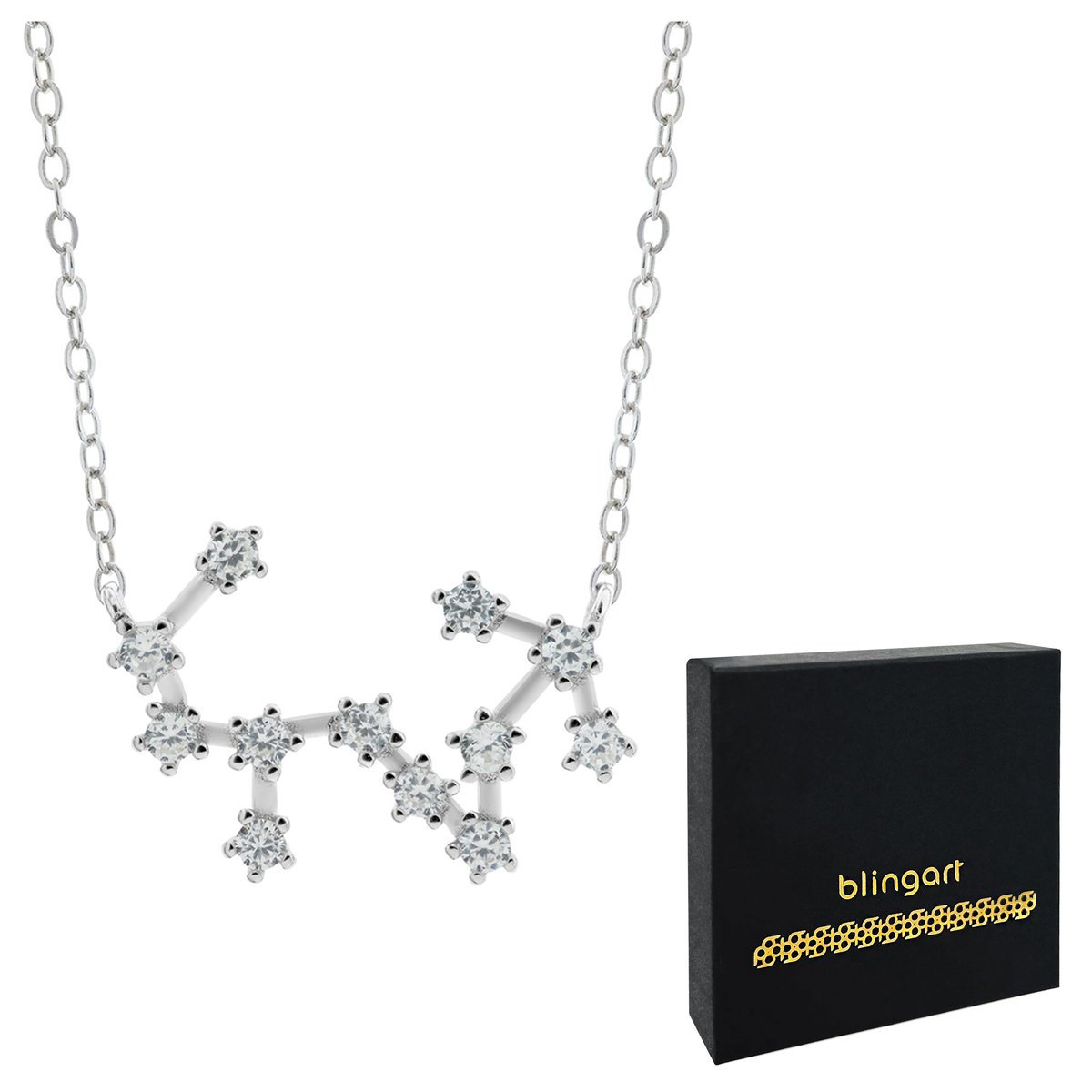 Naszyjnik srebrny znak zodiaku SKORPION