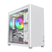 Obudowy komputerowe - COIL Obudowa tower ATX MIDI USB 3.0 PC komputerowa do komputera gaming szkło biała Spark PRO - miniaturka - grafika 1