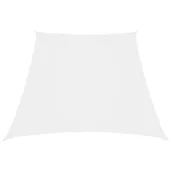 Parasole ogrodowe - VidaXL Żagiel ogrodowy, tkanina Oxford, trapezowy, 4/5x3 m, biały 135298 VidaXL - miniaturka - grafika 1