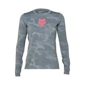 Koszulki i topy damskie - Fox Racing Damska koszulka z długim rękawem Cycling Jersey Fox Lady Ranger TRU DRI Cloud Grey S Shirt, S - miniaturka - grafika 1