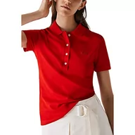 Koszulki i topy damskie - Lacoste Damska koszulka polo, czerwony, 42 - miniaturka - grafika 1