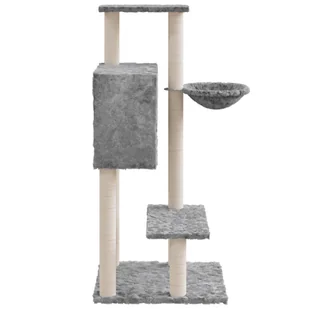 Lumarko Drapak dla kota, z sizalowymi słupkami, jasnoszary, 108,5 cm! - Drapaki dla kotów - miniaturka - grafika 6