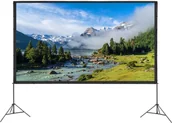Ekrany projekcyjne - Deluxx Ekran projekcyjny z statywem 150 cali 16:9 4K plener kino domowe - miniaturka - grafika 1