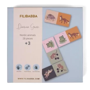 Filibabba Gra Domino Nordic animals - Gry planszowe - miniaturka - grafika 1