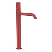 Baterie umywalkowe - Bateria umywalkowa nablatowa Tres Study czerwony połysk 26130801TRO - miniaturka - grafika 1