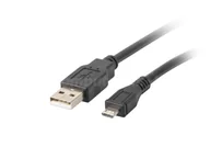 Kable USB - Lanberg kabel micro USB - USB-A 2.0 0.3m czarny - miniaturka - grafika 1