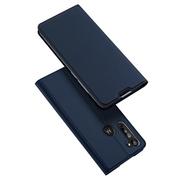 Etui i futerały do telefonów - Dux Ducis Etui z klapką Skin Pro do Motorola Moto G8 niebieski - miniaturka - grafika 1