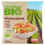 Mrożonki warzywne i owocowe - Carrefour Bio Włoszczyzna paski 450 g - miniaturka - grafika 1