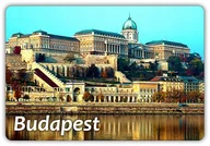 Magnesy - BUDAPESZT - Zamek Królewski - Wzgórze Zamkowe - Dunaj - Magnes na lodówkę - miniaturka - grafika 1