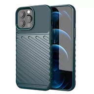 Etui i futerały do telefonów - Etui Thunder Case Elastyczne Pancerne do iPhone 13 Pro Max zielony - miniaturka - grafika 1