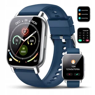 Smartwatch Poounur Y6 1.85" Bluetooth funkcja telefonu niebieski - Smartwatch - miniaturka - grafika 1