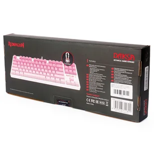 Redragon K576W-GP DAKSA TKL Wired Mechanical Keyboard 87 Keys Gradient PBT Keycap Red Switch - Pink - Klawiatury - miniaturka - grafika 10
