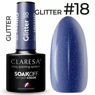 Lakiery hybrydowe - Claresa Lakier Hybrydowy Brokat 18 5ml - miniaturka - grafika 1