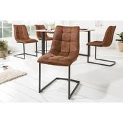 Krzesła - Invicta Krzesło Miami brązowy 39855 - miniaturka - grafika 1