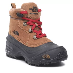 Buty dla chłopców - Trekkingi The North Face - Chilkat Lace II NF0A2T5R92P1 Toasted Brown/Tnf Black - grafika 1