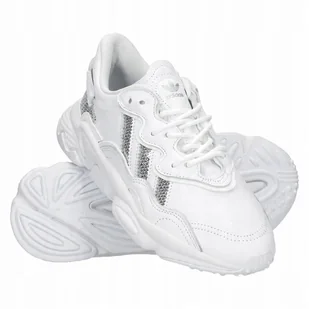 ADIDAS Damskie Buty Białe Sportowe z cekinami Lekkie Sneakersy r.36 2/3 - Sneakersy damskie - miniaturka - grafika 1