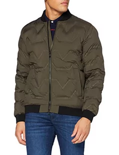 Geox Męska kurtka M Calarossa Quilted, Dark Tarmac Green, 54 - Kurtki męskie - miniaturka - grafika 1