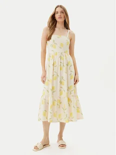 ONLY Sukienka letnia Eve 15350884 Beżowy Regular Fit - Sukienki - miniaturka - grafika 1