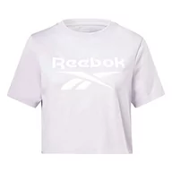Koszulki i topy damskie - Reebok Damska koszulka Identity Crop, szara, XS, szary, L - miniaturka - grafika 1