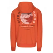 Odzież taktyczna i umundurowanie - PITBULL BLUZA ROZPINANA z kapturem Tricot Terry 280 Planet Surf '25 - Bright Salmon - miniaturka - grafika 1