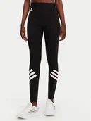 Legginsy - adidas Legginsy Future Icons 3-Stripes JE0215 Czarny Slim Fit - miniaturka - grafika 1