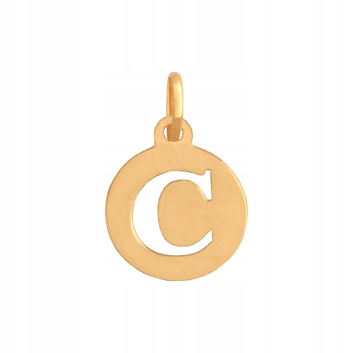 Złota Zawieszka Literka 585 0.40 g, Śr. 10 mm