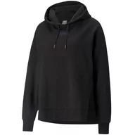 Bluzy damskie - Bluza Damska Puma Her Hoodie Tr Czarna 589519 01-L - miniaturka - grafika 1