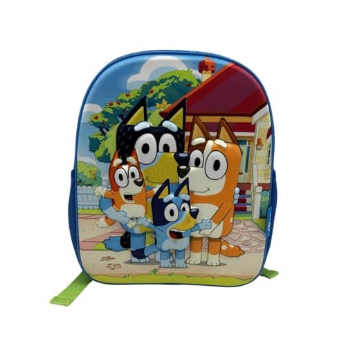 ToyBags BLUEY 3D Eva plecak przedszkolny - idealny dla dzieci w różnym wieku - z uchwytami - 32 x 26 x 10 cm, Biały, M, Casual
