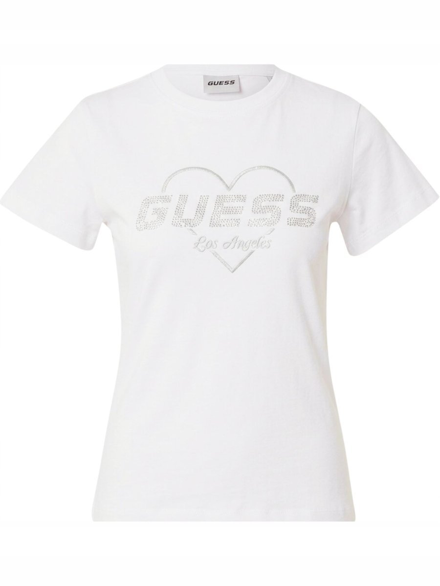 T-shirt damski Guess V5GI10 K9RM1 KREMOWY - XL