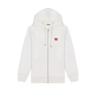 Bluzy męskie - Wrangler Męska bluza z kapturem Zip Thru, biała (Worn White), rozmiar 3XL, Worn White, 3XL - miniaturka - grafika 1