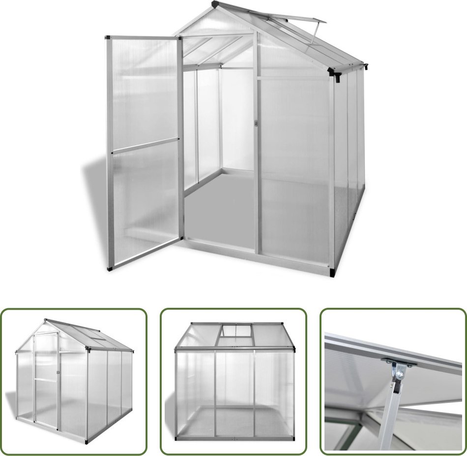 Szklarnia Living Store ze wzmocnionego aluminium 3,46 m³