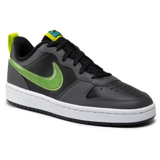 Buty dla chłopców - Buty Nike - Court Borough Low 2 Ksa (BG) CW1624 001 Black/Cyber/Iron Grey - grafika 1