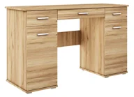 Biurka - Biurko dwuszafkowe ABS B1 dąb złoty - miniaturka - grafika 1